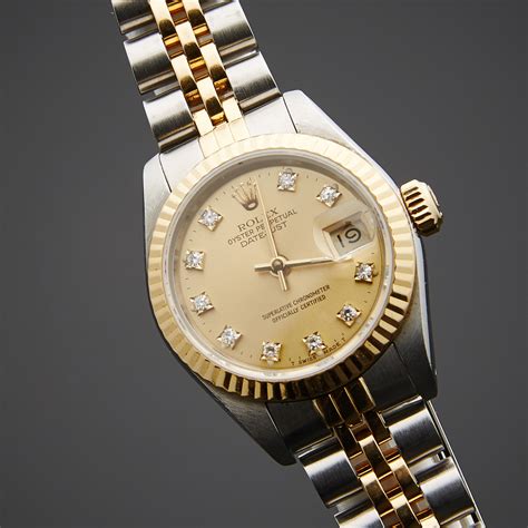 women's rolex second hand|previously owned ladies rolex watches.